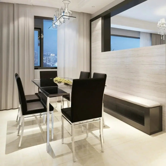 RUSH Minimalist Glass Dining Table