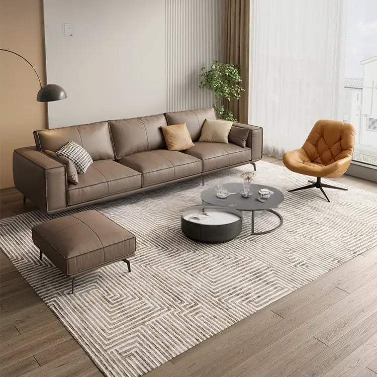 CREDIKS Modern Leather Sofa