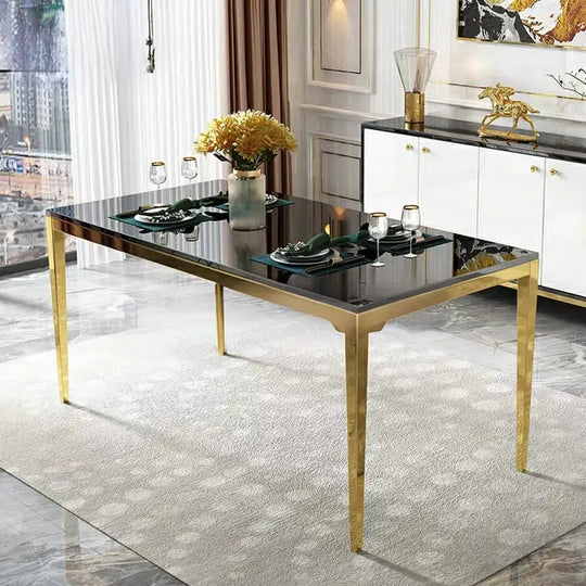 TILDEN Modern Glass Dining Table & Chairs
