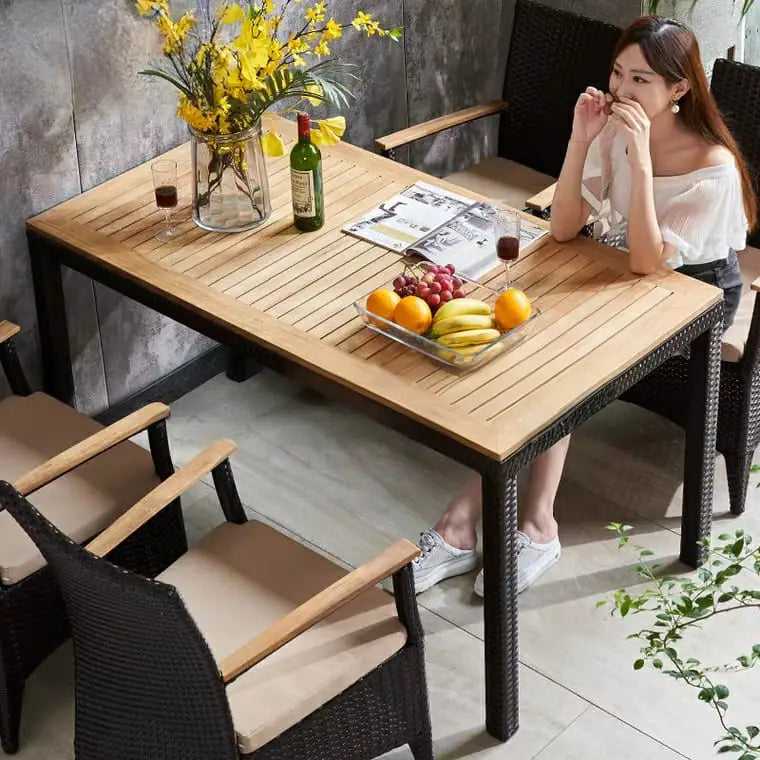 DAIVER Outdoor Dining Table Set