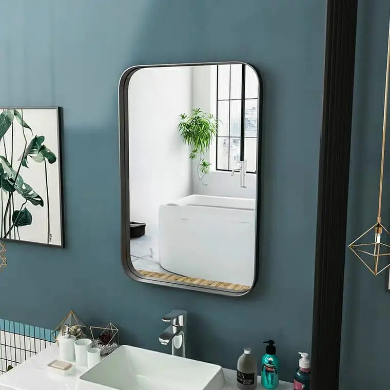 ASHBY Modern Stainless Steel Wall Mirror