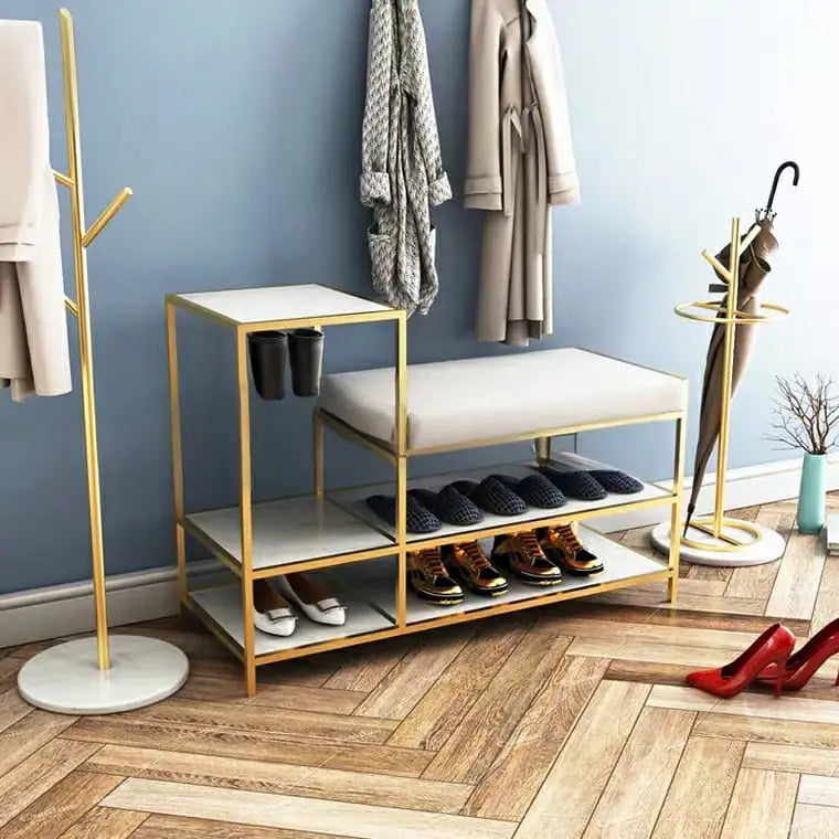LUDVIG Modern Entryway Shoe Rack Bench