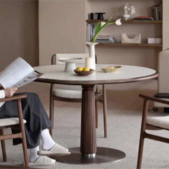 GYLE Japandi Solid Wood Dining Table