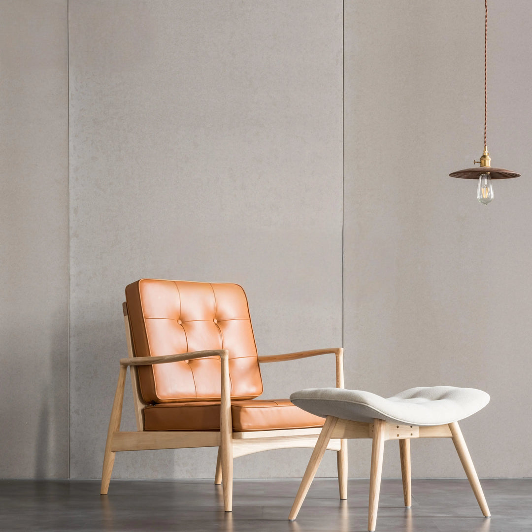 ROMANCE Solid Wood Leather Chair and Sofa