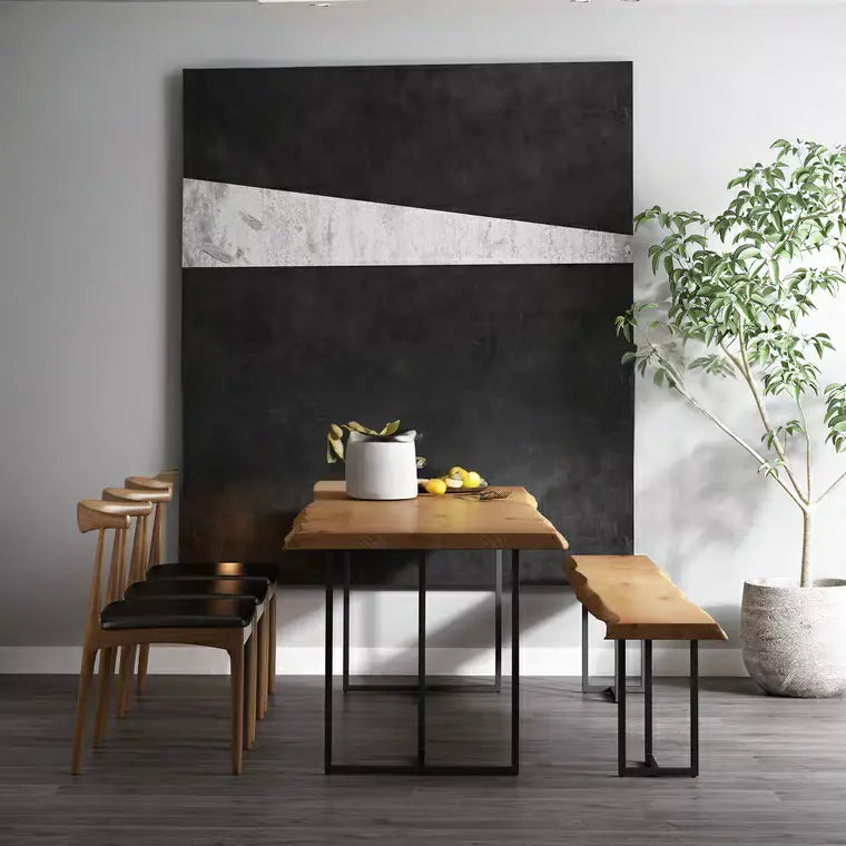 OCEAN Industrial Solid Wood Dining Table