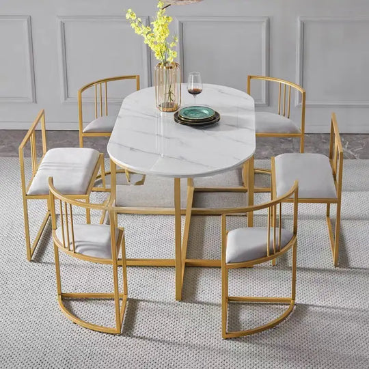 VICENTE Modern Sintered Stone Dining Table Set