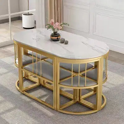 VICENTE Modern Sintered Stone Dining Table Set