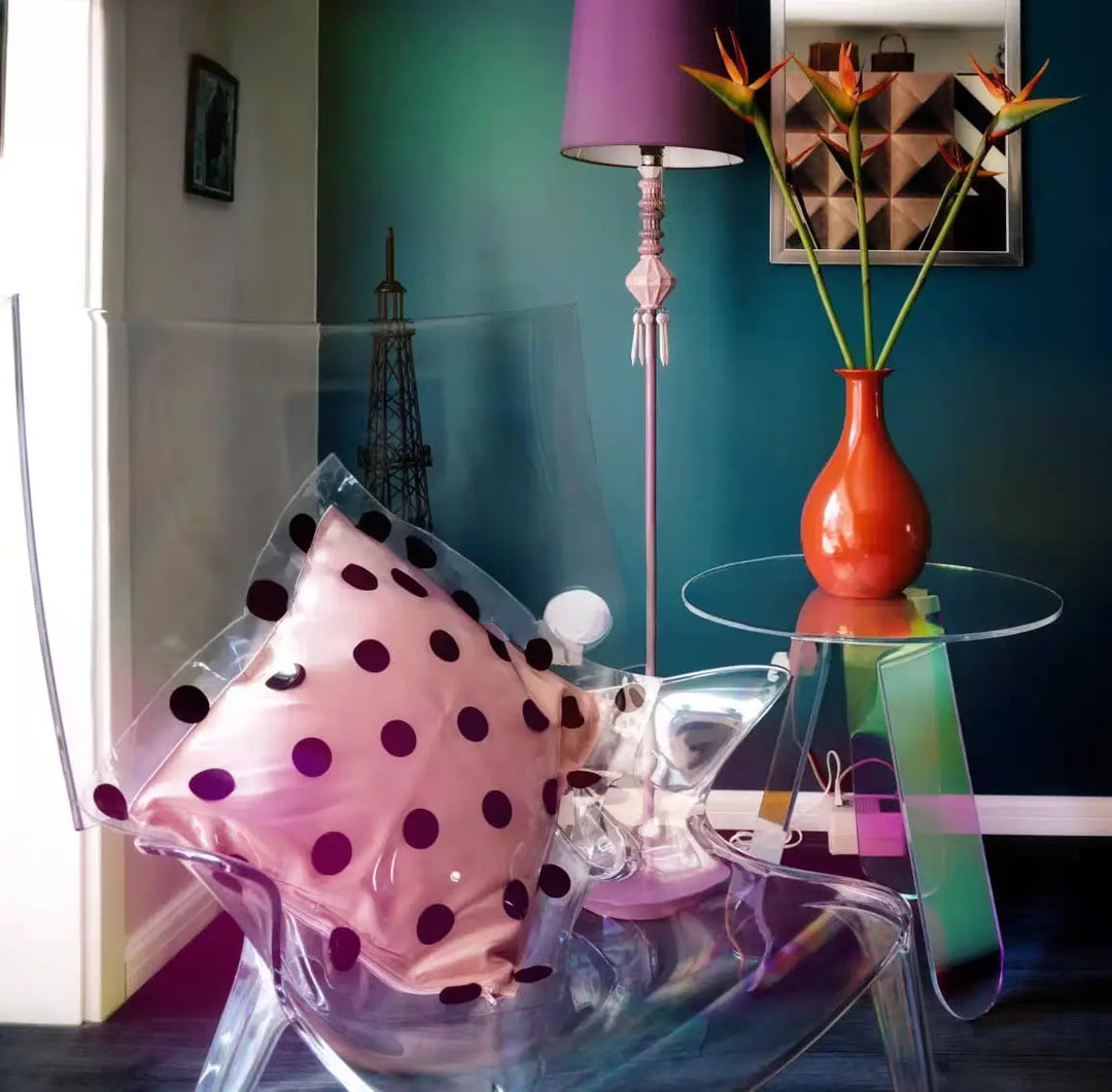 RIDGET Postmodern Iridiscent Side Table