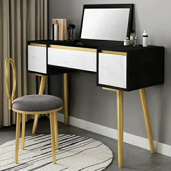 MAE Modern Flip Top Vanity Table