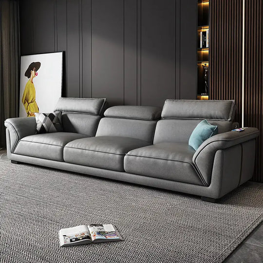 MARKLE Modern Leather Sofa
