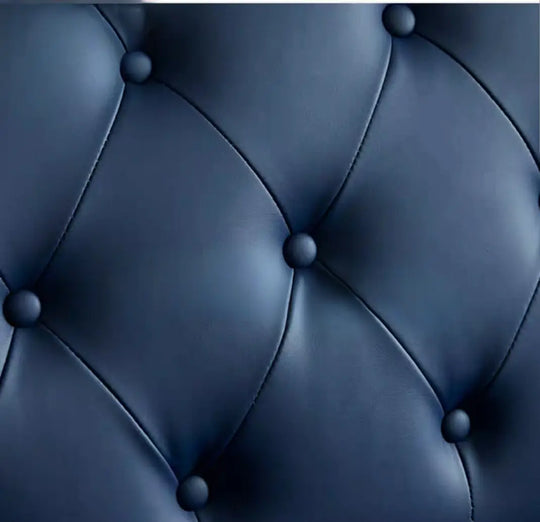 GIOVANNI Classic Faux Leather Tufted Sofa
