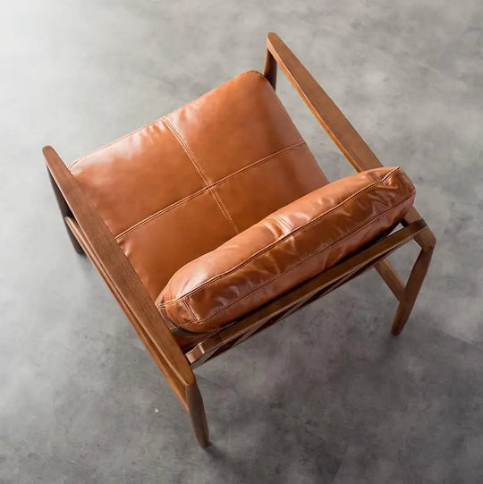 DARK Solid Wood Leather Chair and Sofa