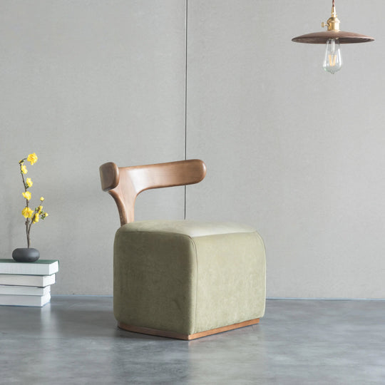 ZOG Solid Wood Fabric Stool