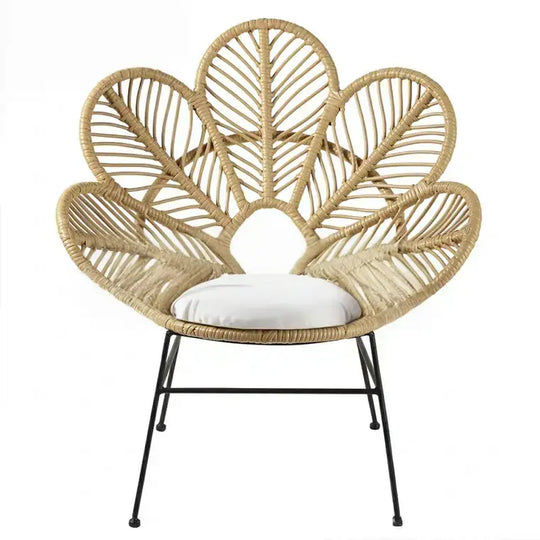 MURDOCH Rustic Rattan Accent Armchair