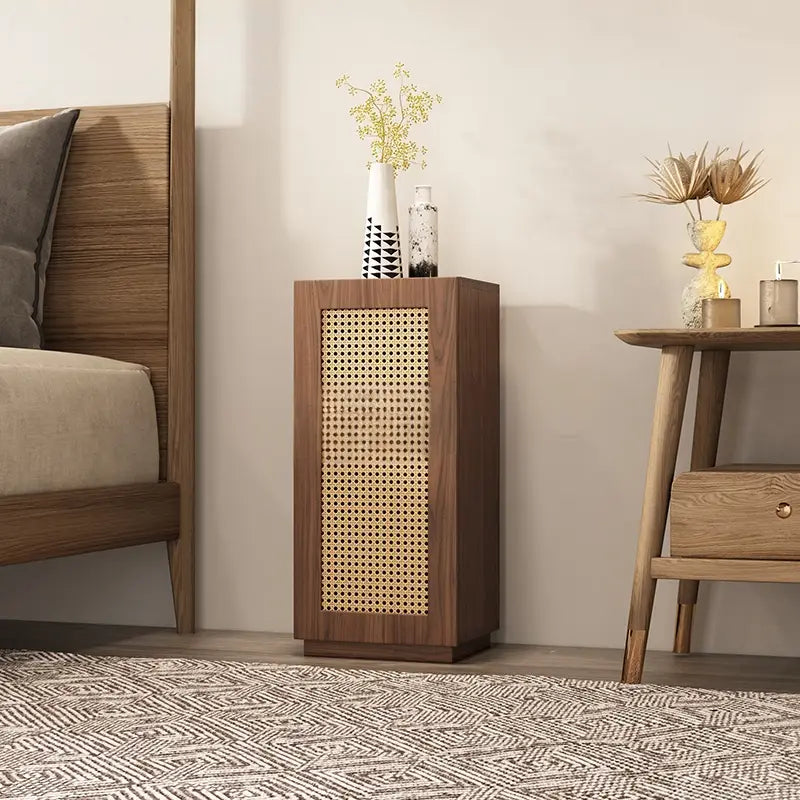 HERM Minimalist Rattan Side Table