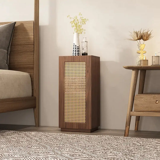 HERM Minimalist Rattan Side Table