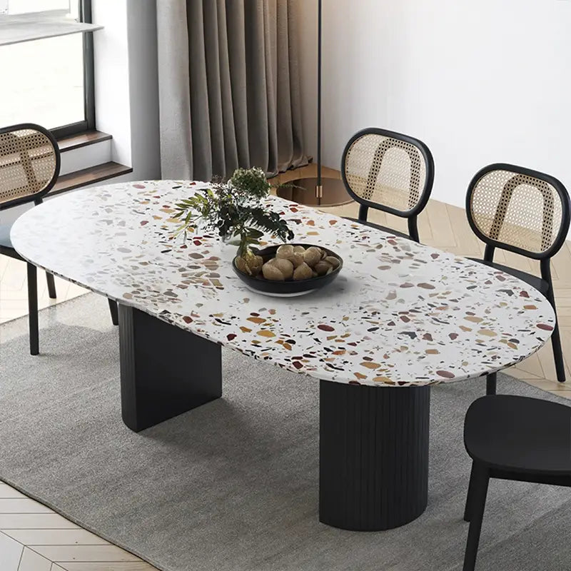 DOUN Retro Terrazzo Dining Table