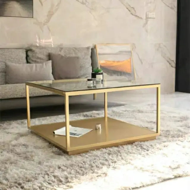 ANGELO Modern Tempered Glass Coffee Table