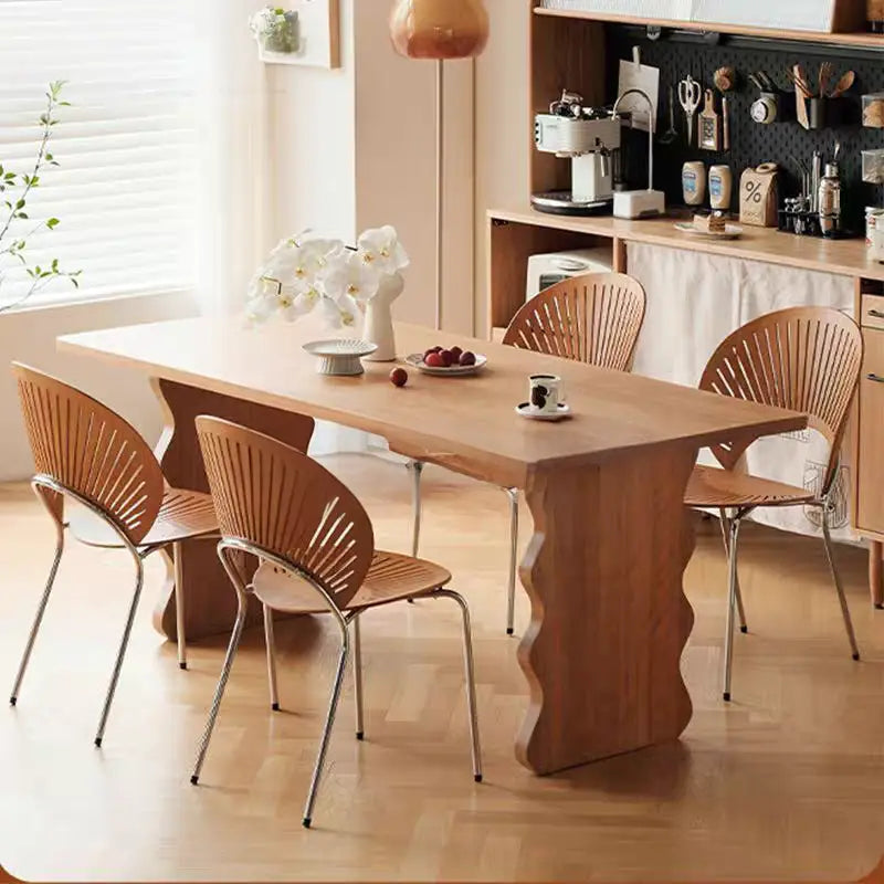 TREYSTI Japandi Solid Wood Dining Table