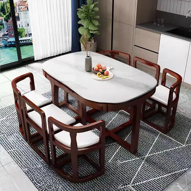 OLIVIER Sintered Stone Dining Table Set