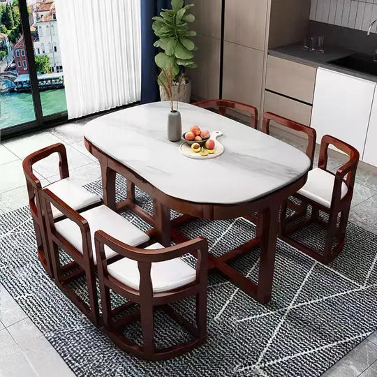 OLIVIER Sintered Stone Dining Table Set