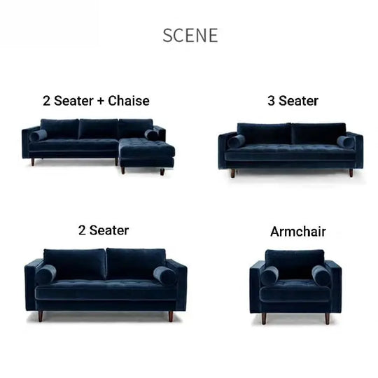 PHOEBE Classic Velvet Sofa
