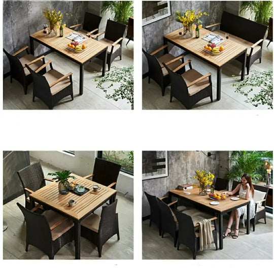 DAIVER Outdoor Dining Table Set