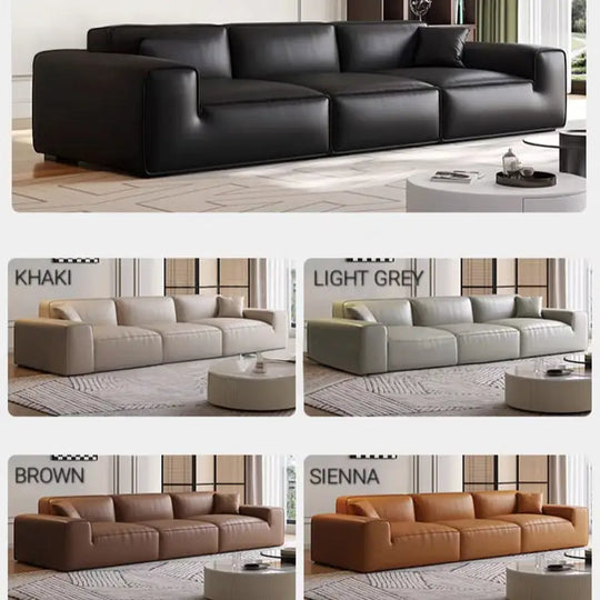 CLAUDIO Modern Leather Sofa