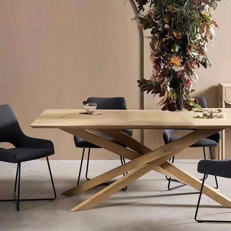 LÉO Modern Solid Wood Dining Table