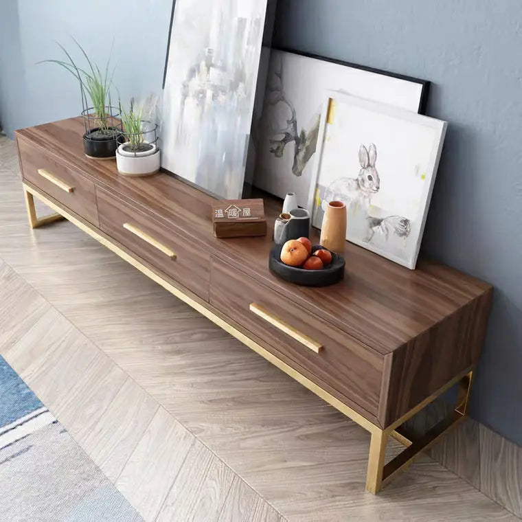 ZEPHYR Contemporary Walnut TV Console