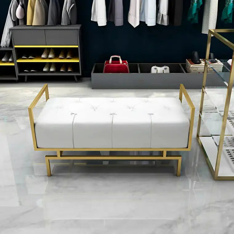 OPTIMISE Modern Velvet Entryway Bench