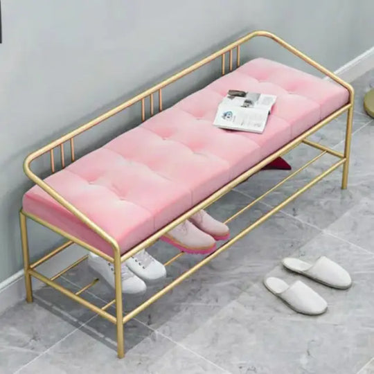 NATHANAËL Modern Velvet Ottoman Bench