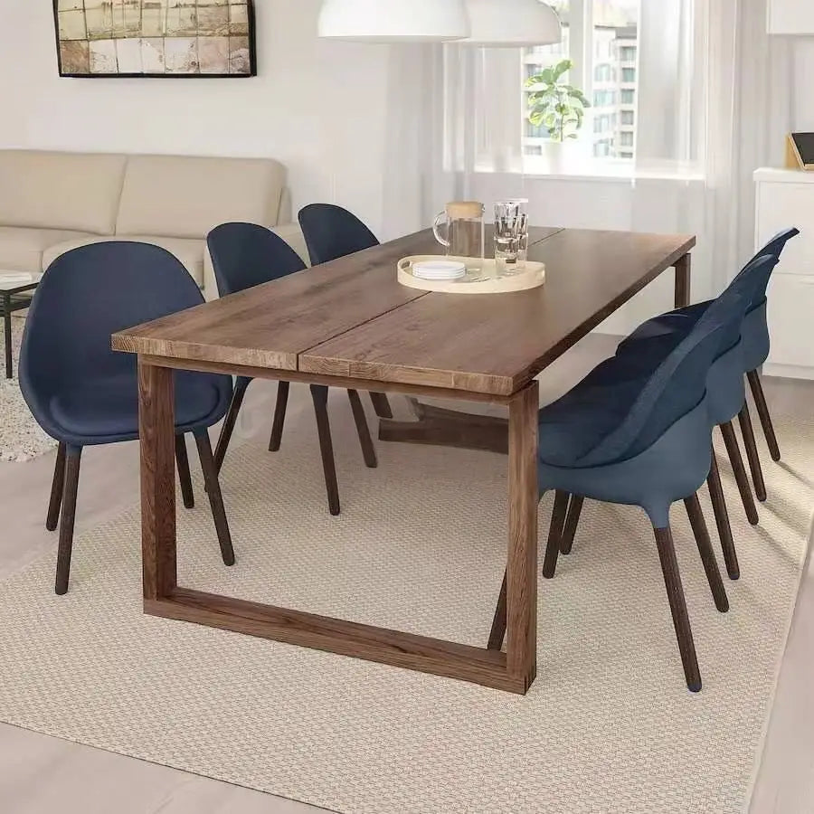 OLA Rustic Ash Wood Dining Table