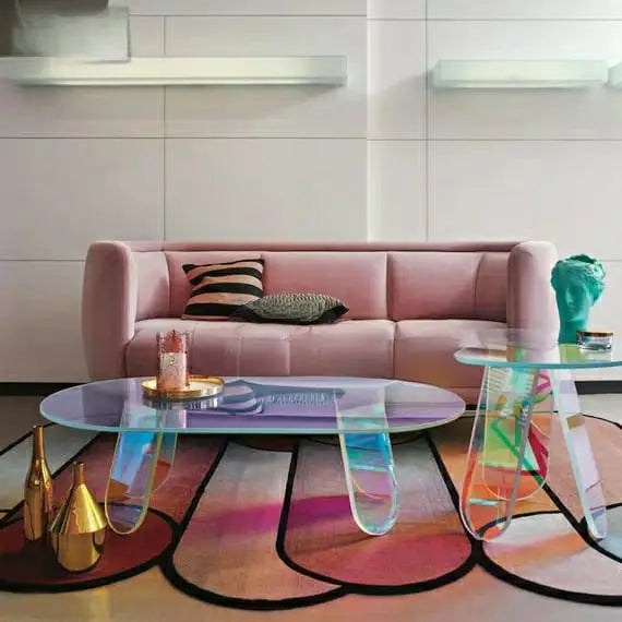 RIDGET Postmodern Iridiscent Side Table