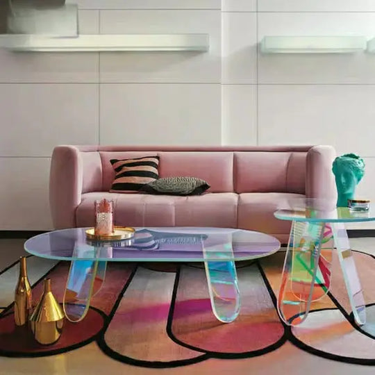 RIDGET Postmodern Iridiscent Side Table