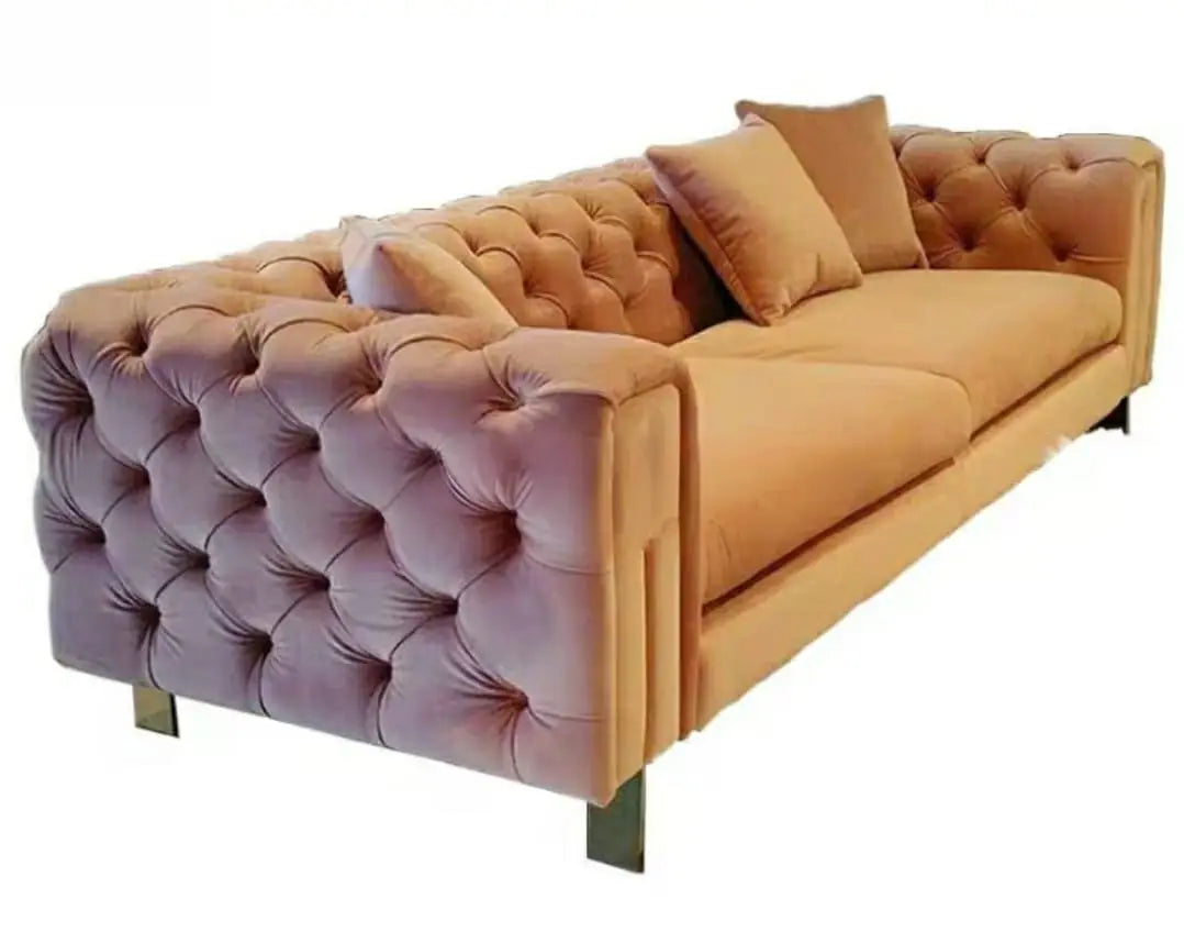 DRAKE Victorian Velvet Tufted Sofa