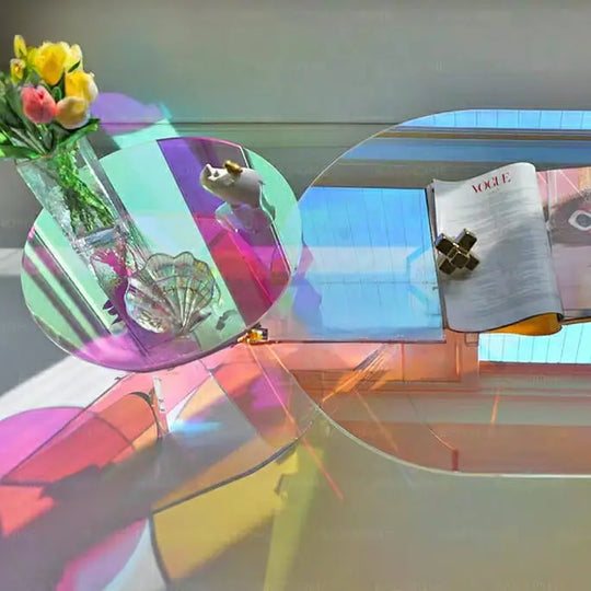 RIDGET Postmodern Iridiscent Side Table