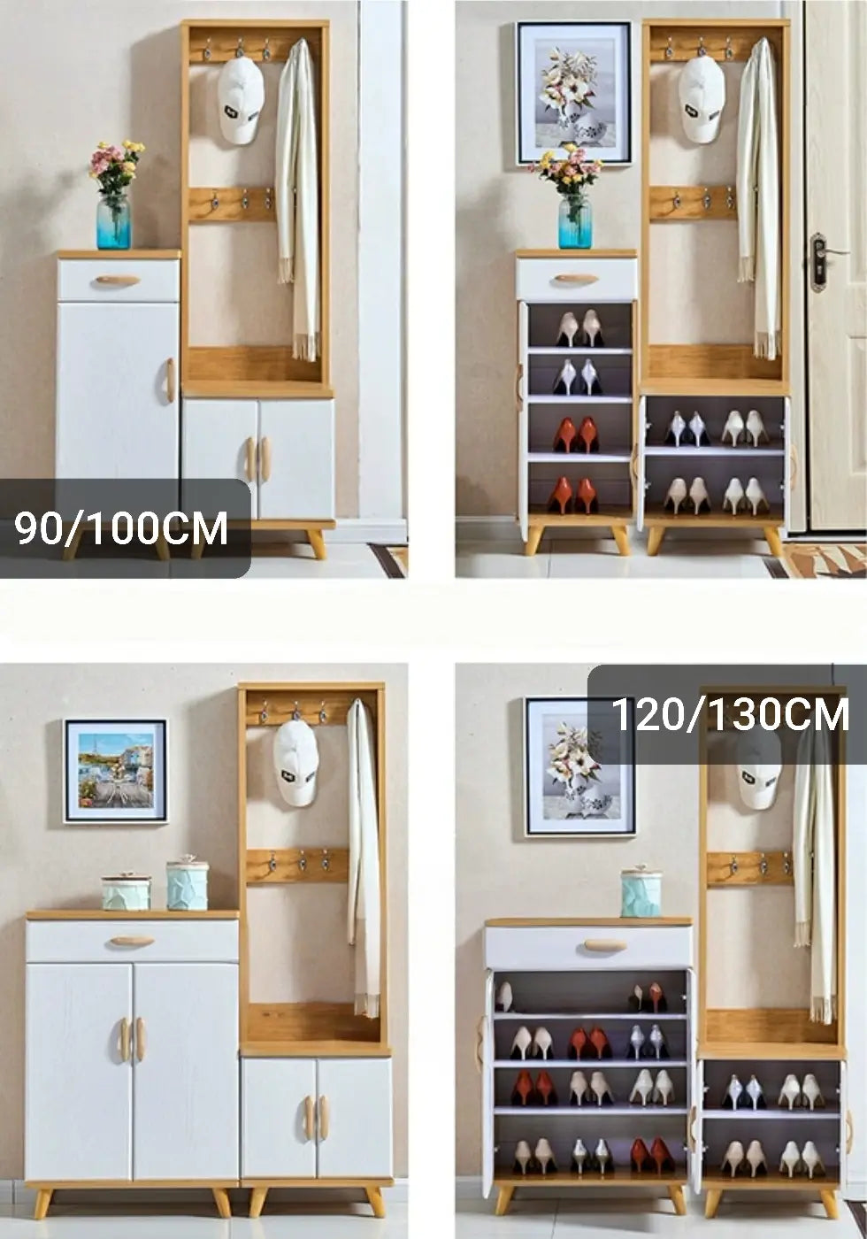 KONAIE Scandinavian Shoe Cabinet Bench