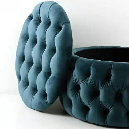 MICHAEL Victorian Tufted Storage Ottoman