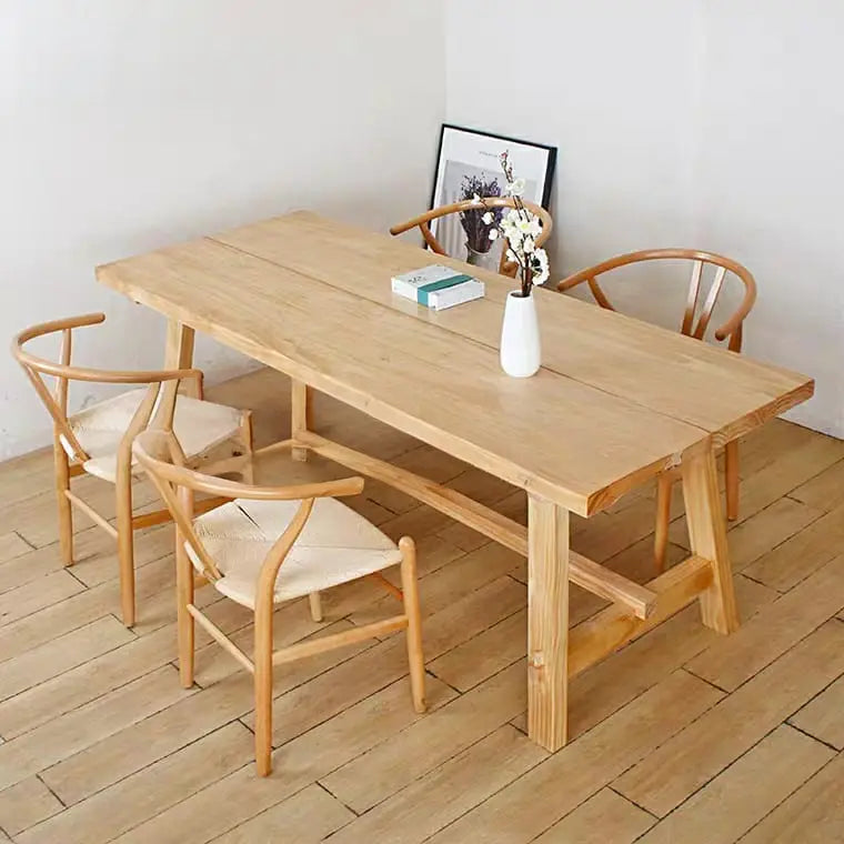 SHERWOOD Rustic Solid Wood Dining Table