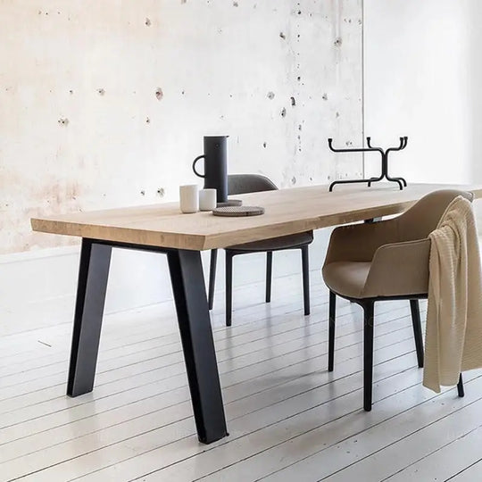 AHARON Contemporary Solid Wood Dining Office Table