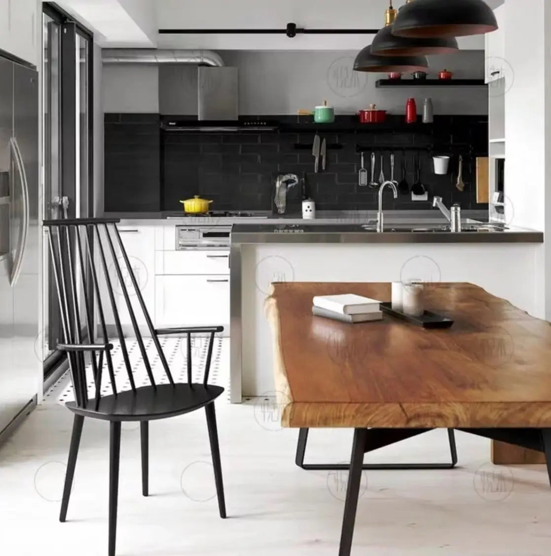 LARS Solid Pine Wood Dining Table