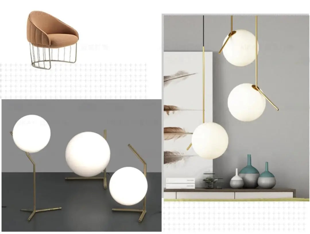 HADI Full Moon Contemporary LED Table Lamp