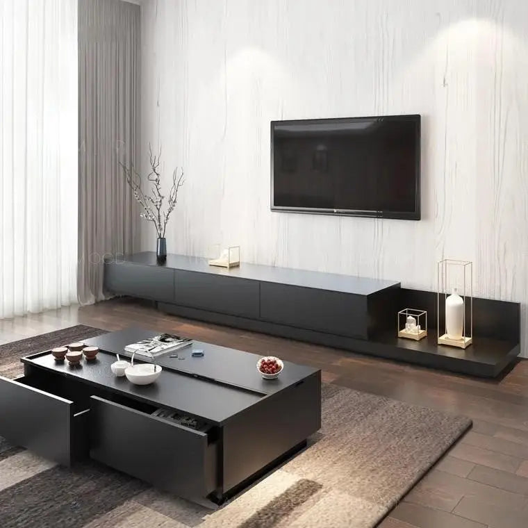 ZEN Modern Japanese Style Wooden TV Console