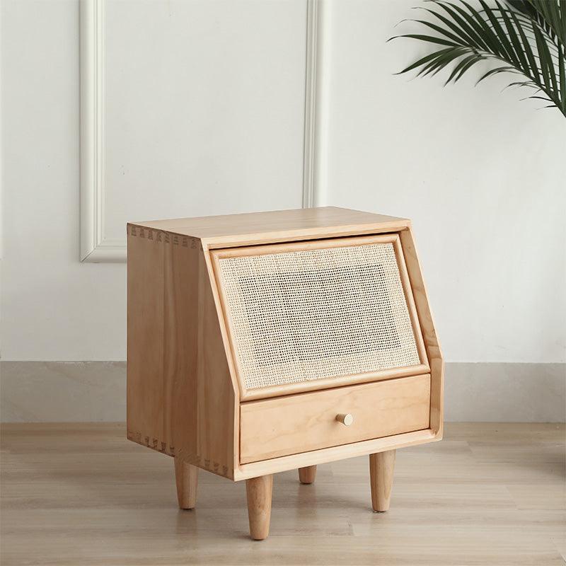 ÉPICE Rustic Solid Wood Bedside Table