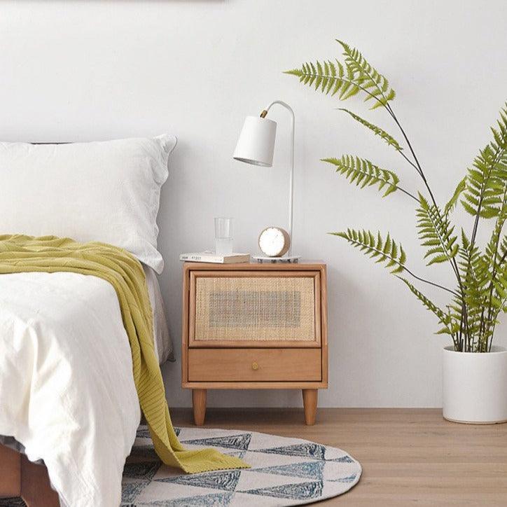 ÉPICE Rustic Solid Wood Bedside Table