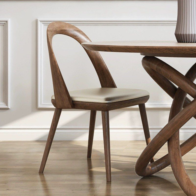 YVAN Postmodern Solid Wood Dining Chair