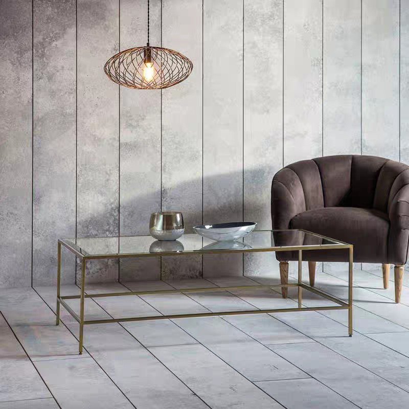 AGNES Minimalist Glass Coffee Table