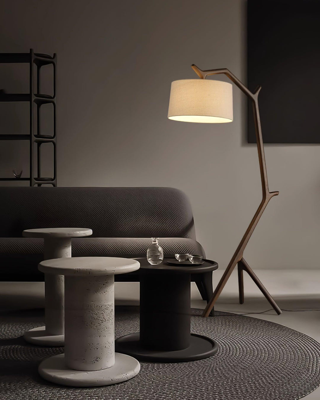 LUIZA Modern Solid Wood Standing Lamp