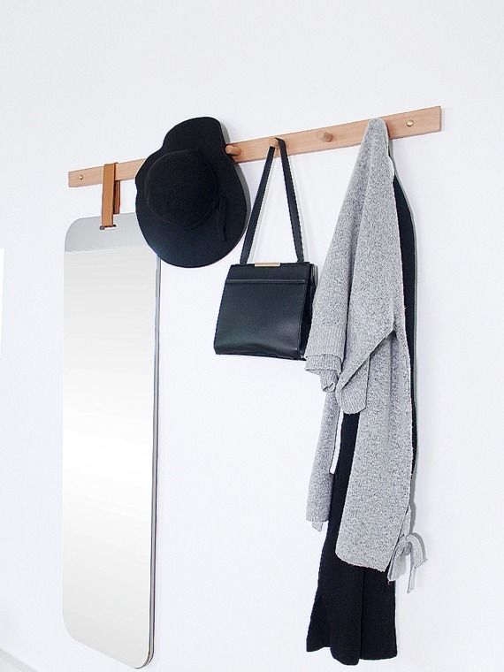 CLÉ Scandinavian Hallway Bench & Mirror